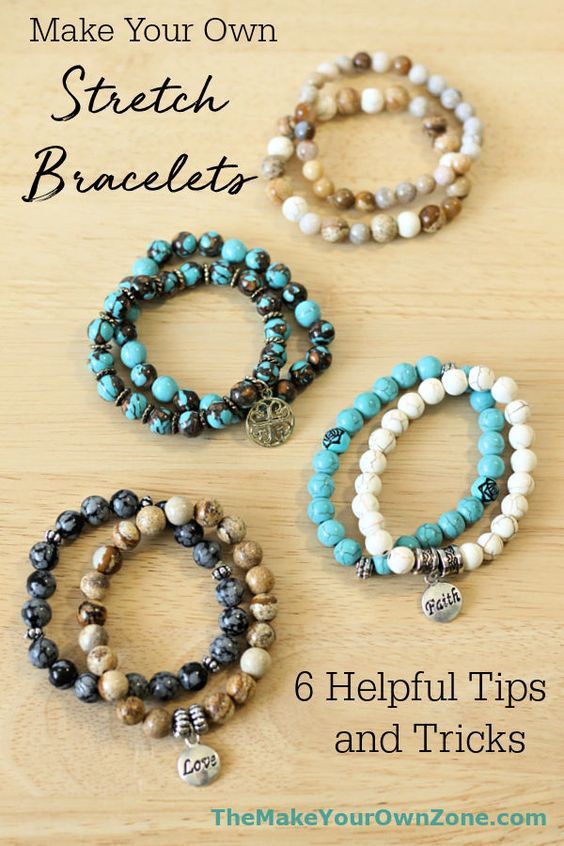 Make stylish stretch cord bracelets that are fun to wear using .