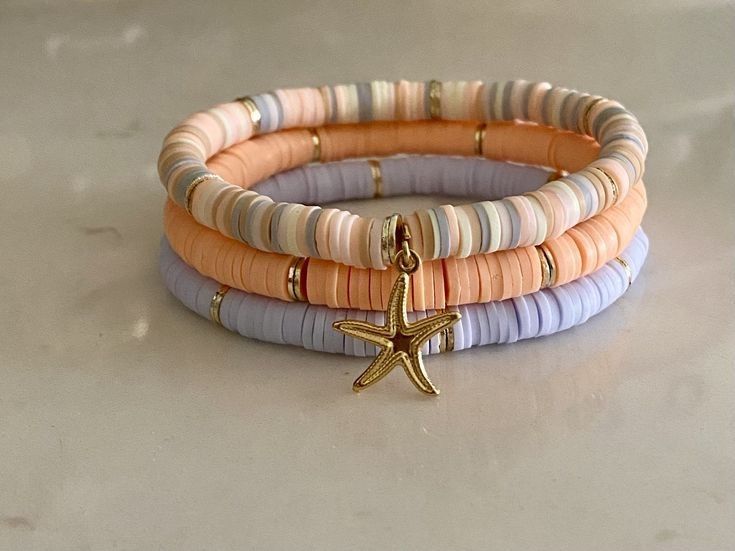 Pin by Pinner on ▻Periwinkle & Peach | Preppy bracelets, Beads .