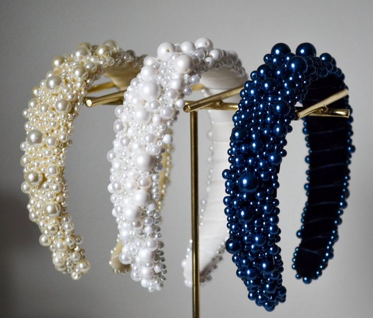 Pearl Headband Hand Beaded Headband Fashion Women Headband - Etsy .