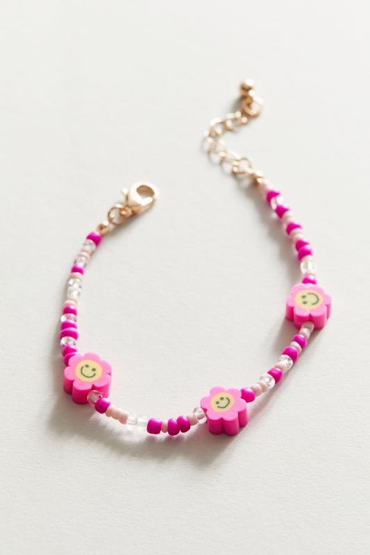 Flower Smile Beaded Flower Bracelet | Urban Outfitters Singapore .