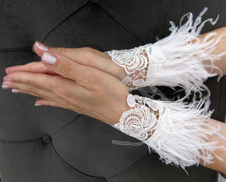 Floral Boho Wedding Cuffs Lace Bracelet Beaded Handmade - Etsy .