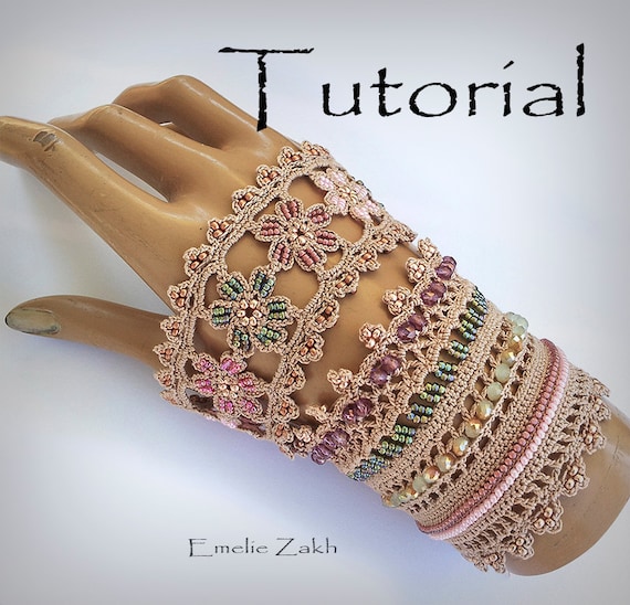 Pattern Crochet Beaded Bracelet Jewelry Crochet Tutorial PDF - Et