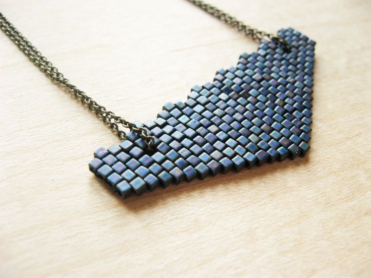 Beaded Triangle Pendant - How Did You Make This? | Luxe DIY .