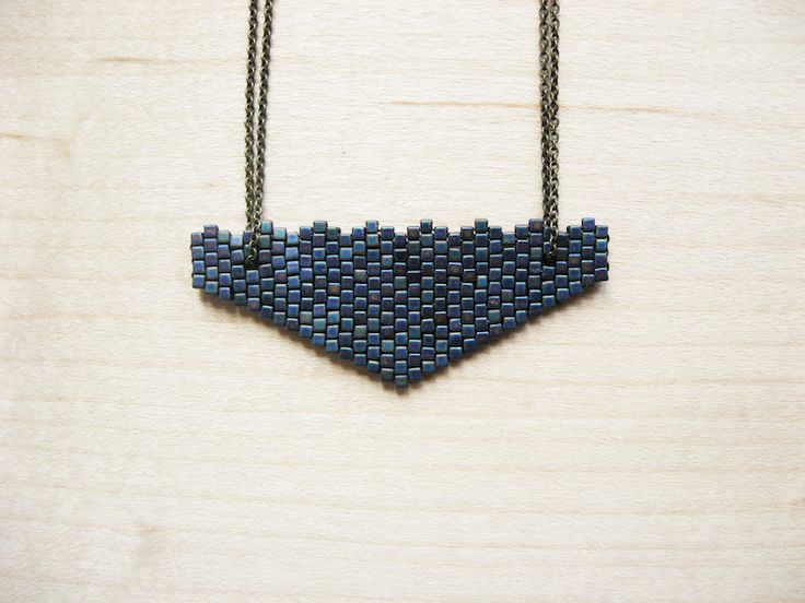 Beaded Triangle Pendant - How Did You Make This? | Luxe DIY .