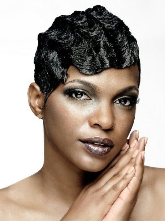 Black Hair Finger Waves Photos | Finger waves | Finger wave hair .