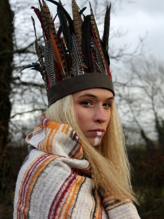 Feather Headband Feather Crown Feathered Headdress Festival | Etsy .