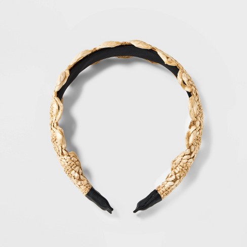 Raffia Woven Headband - Universal Thread™ Beige : Targ