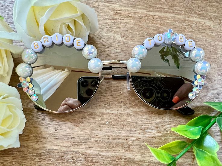 Bride to Be Pearl Embellished Sunglasses - Etsy UK in 2023 | Cool .