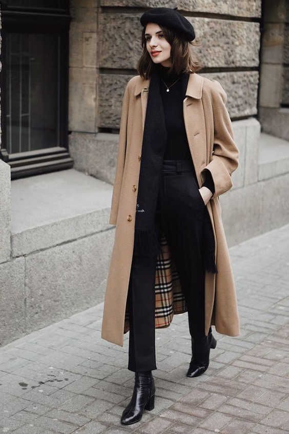 Beige Trench Coats For Women 2022 | Winter fashion outfits .