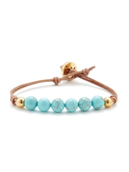 Bead & Leather Friendship Bracelet by Ettika Jewelry at Gilt .