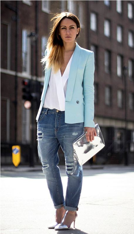 17 Crisp Shirt And Boyfriend's Jeans Combo Ideas | Boyfriend jeans .