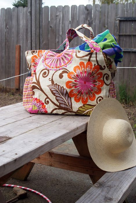 Make a Big Beautiful Beach Bag! – Tutorial – Muse of the Morning .