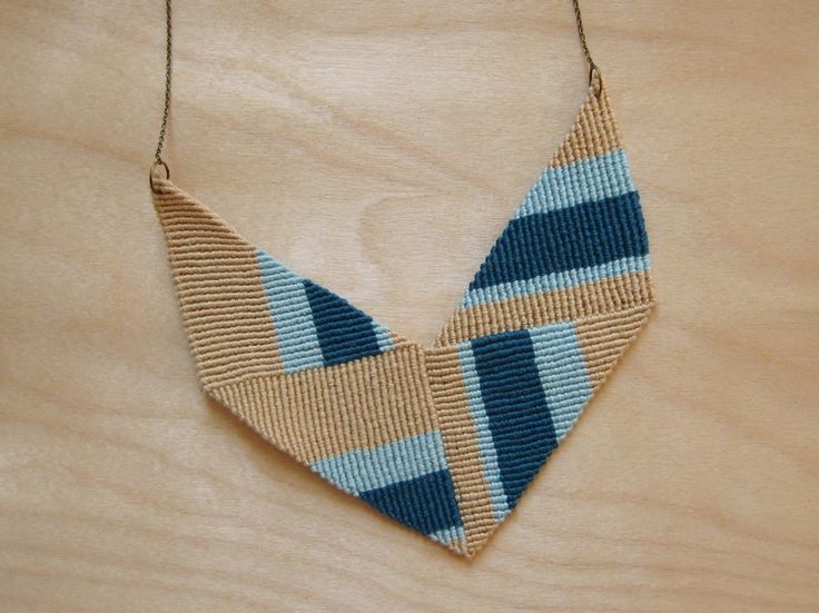 Knotted Chevron Necklace - Version 2 - How Did You Make This .