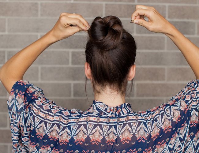 DIY Holiday Hair: Double Wrap Ponytail Bun - Inspired By This .