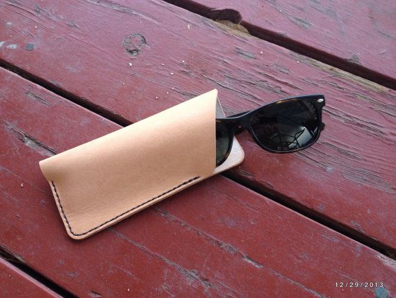 Leather Glasses Case/Pouch. Man-made in Colorado. | Diy leather .