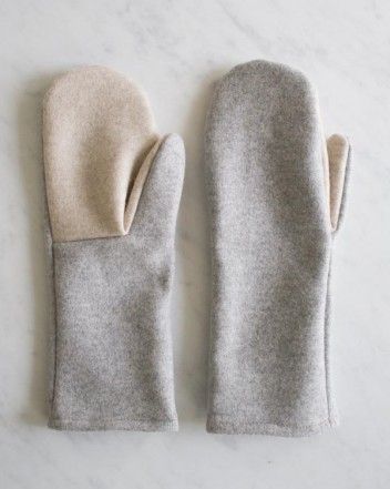 Simple Felted Wool Mittens in Lana Cotta Canberra | Wool mittens .