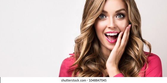 Red Lips Woman With Make Up Screaming Images: Browse 907 Stock .