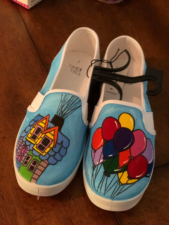 Hand Painted UP Custom Shoes up Custom Shoes Balloons - Etsy Austral