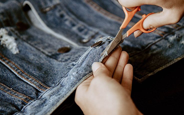 DIY: How To Distress a Denim Jacket | Distressed denim jacket diy .