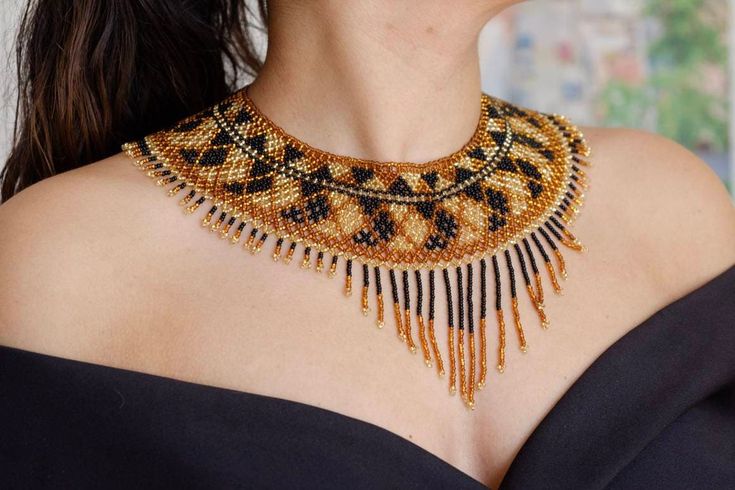 Geometric Huichol Necklace - Etsy in 2023 | Geometric, Necklace .