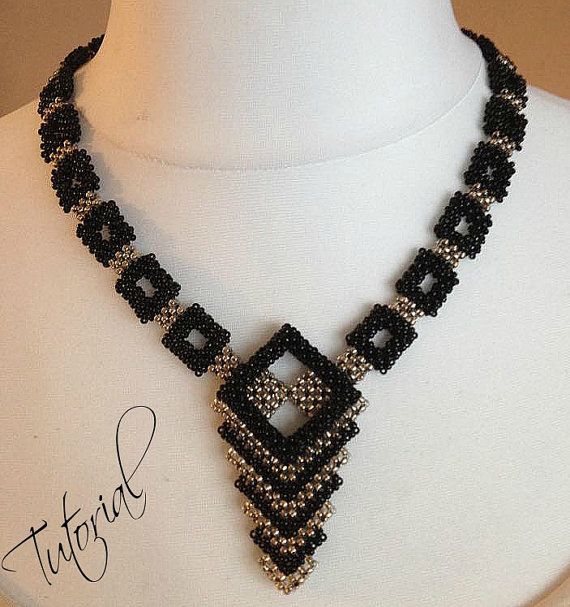 Beading Pattern for the geometry Necklace only - Etsy | Geometry .