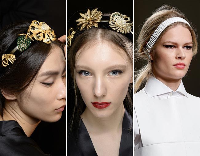 Jeweled headbands are all the rage in hair accessories this .