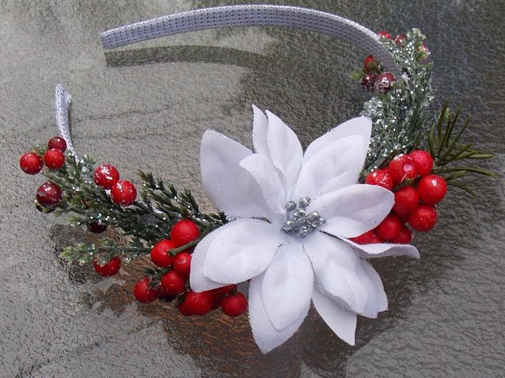 Holiday headbands, Christmas headpiece, Christmas headdre