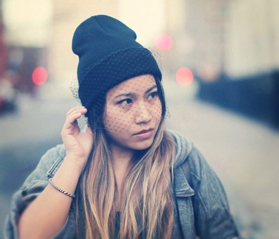 DIY Jil Sander Veiled Beanie - nitrolicious.com | Stylish beanie .