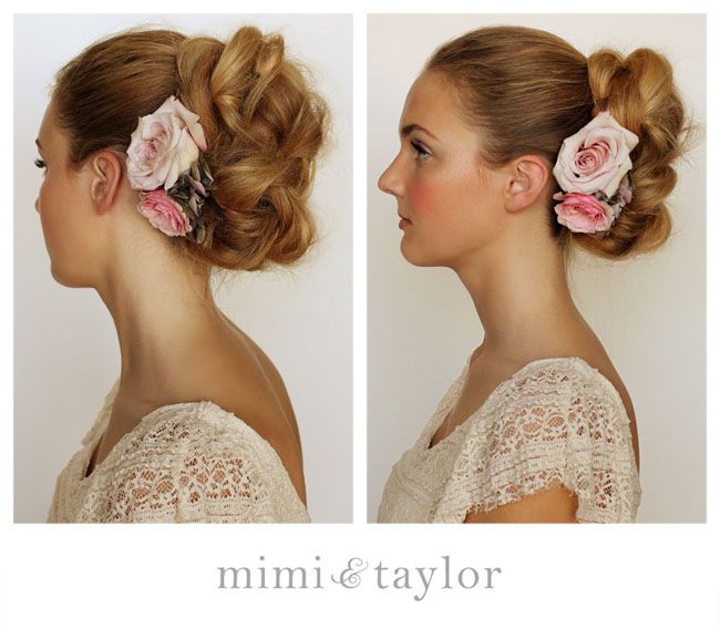 Gorgeous | Bridesmaid hair updo, Thick hair styles, Messy hairstyl