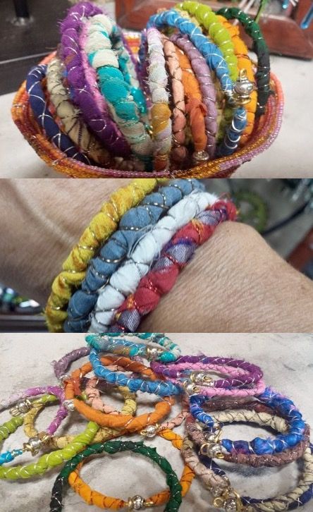 Jewelry Making Journal | Silk bracelet, Fiber art jewelry, Fabric .