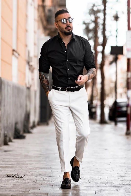 Best Black Shirts Combination Ideas | Chemises noires, Tenues .