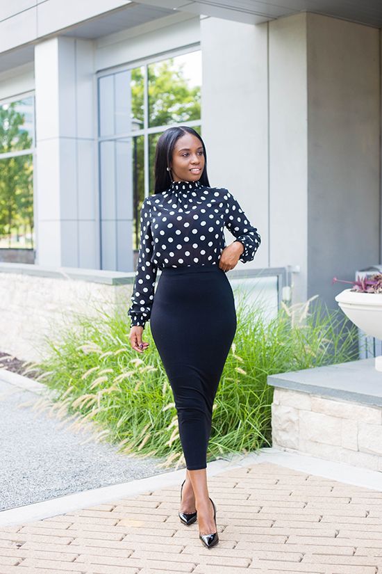 Fall For Polka Dots | www.prissysavvy.com | Bloglovin' | Office .