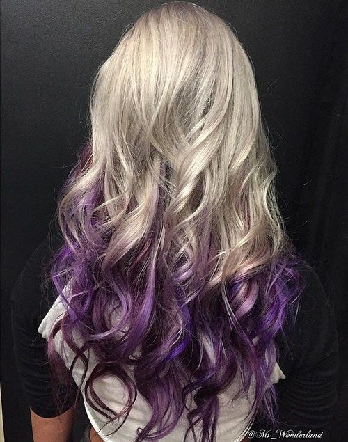 Purple Ombre Hair Ideas: Plum, Lilac, Lavender and Violet Hair .