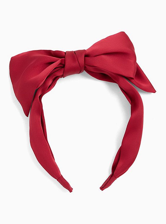 Red Satin Bow Headband in 2023 | Hair accessories headbands, Bow .