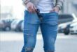 Ripped jeans outfit ideas for men #mensfashion #streetstyle .
