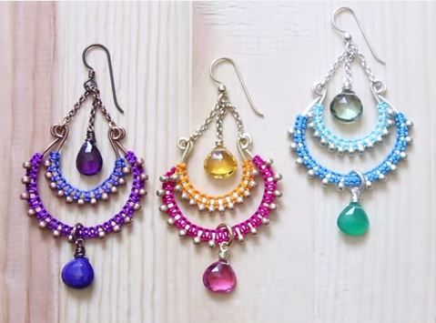 Bollywood Chandelier Earrings Tutorial - The Beading Gem's Journal .