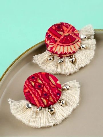 Accessories – Krafted with Happiness | Fabric earrings, Textile .