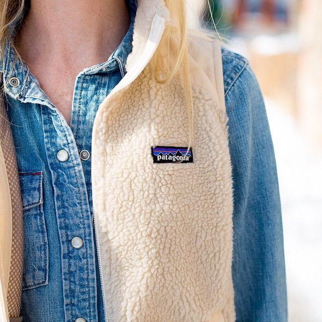 chambray & fleece patagonia vest | Clothes, Fashion, Autumn fashi