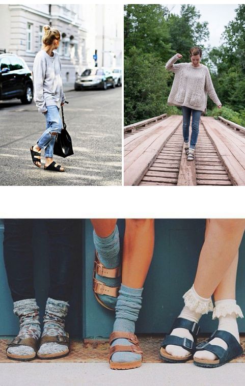 Birkenstock outfits, How to wear birkenstock, Fashi