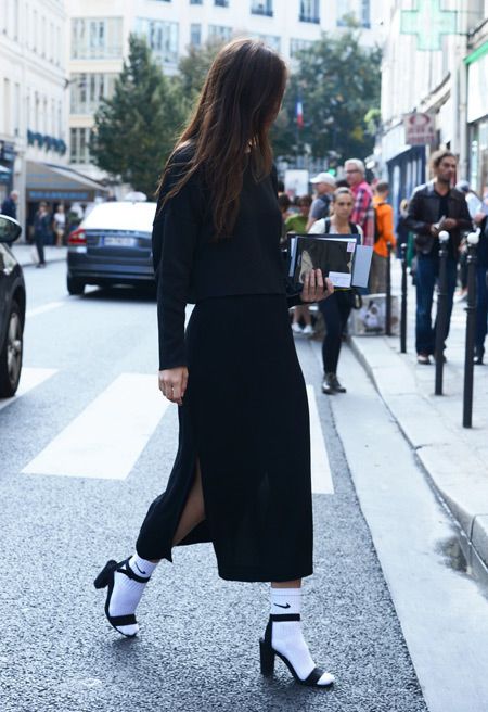 It Can Be Done: 7 Ways To Pull Off Socks and Heels This Winter .