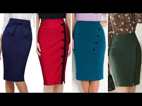 Elegant skirts design ideas|Classic Cocktail Skirts Designs|office .