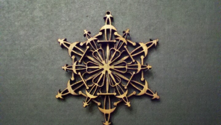 3D wooden snowflake ornament...not on web site yet but contact me .