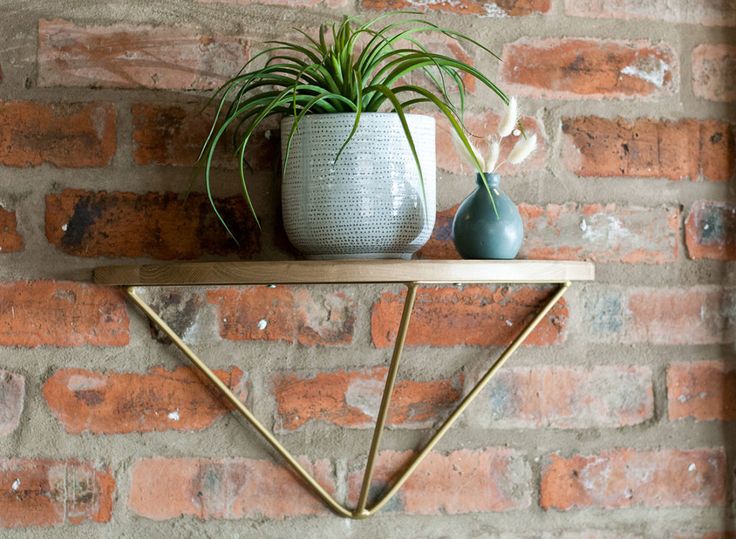 Hairpin-Halfmoon-Shelf2 | Shelves, Wall shelves, Half mo