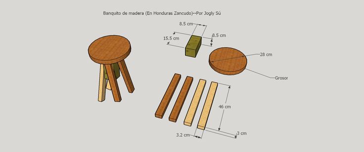 Banquito muy fácil de hacer, Zancudo diseño, piezas | Hair .