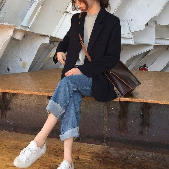 Fashion | 10 Work outfits for sneaker lovers ⋆ Take Note | Korean .