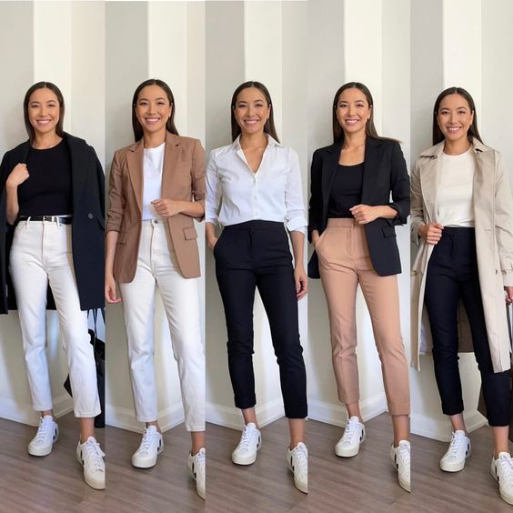 5 Workwear Outfits with Veja Sneakers [VIDEO] - LIFE WITH JAZZ in .